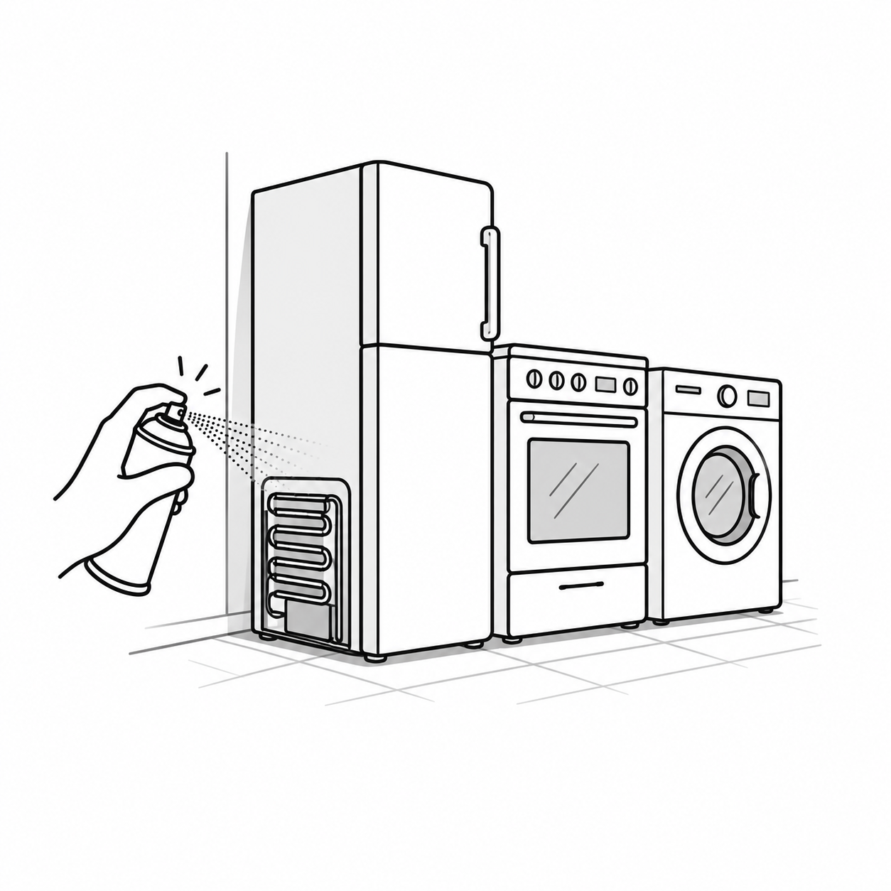Behind Appliances
